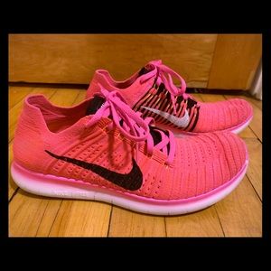 Nike Free Run Flyknit Running Shoes, Sz 10, EUC